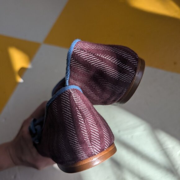 Larroudé Verona Stripe Ballet Flats Size 8.5 - Picture 10 of 11